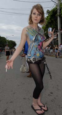 Body Painting 2008 photo - Duval Street, Key West